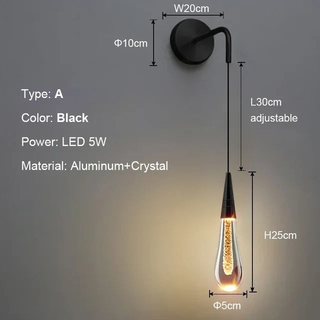 LuxePost - Crystal Wand Lamps