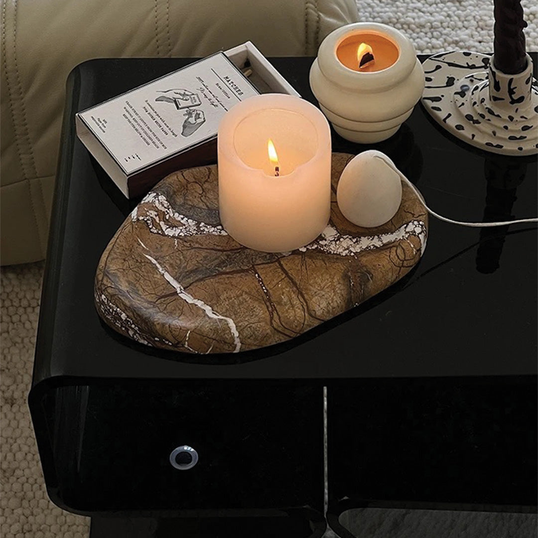 Natural Luxury Stone Tray | Marble Kitchen and Table Accessory