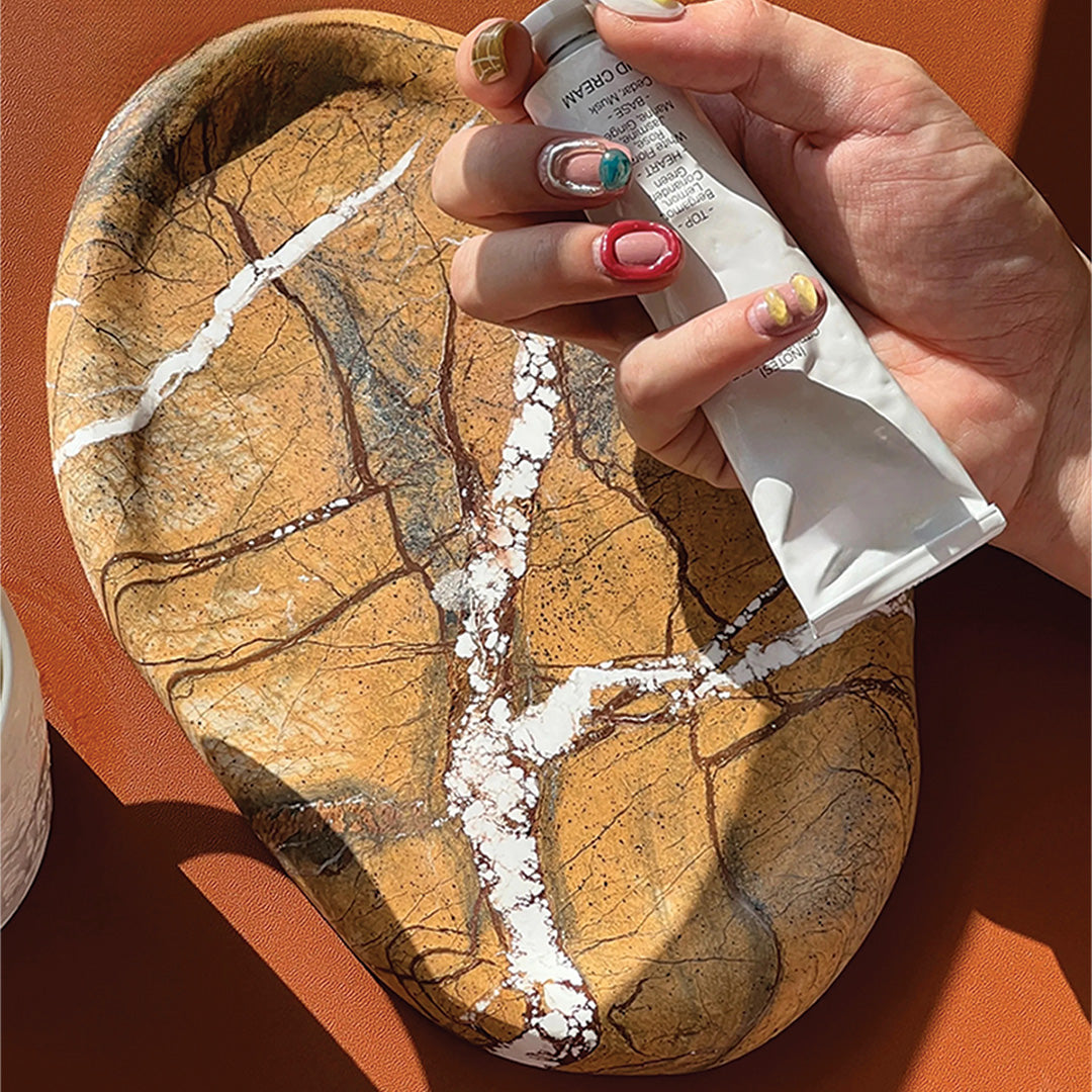 Natural Luxury Stone Tray | Marble Kitchen and Table Accessory