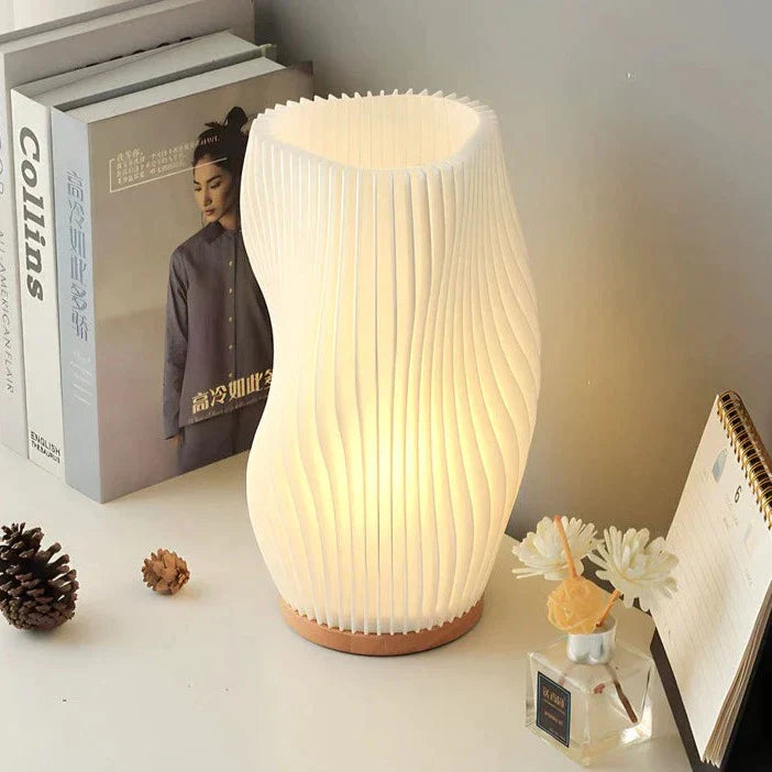 Wellenkamm Lamp | Wave Pattern Light, Adjustable Brightness, Modern Home Decor