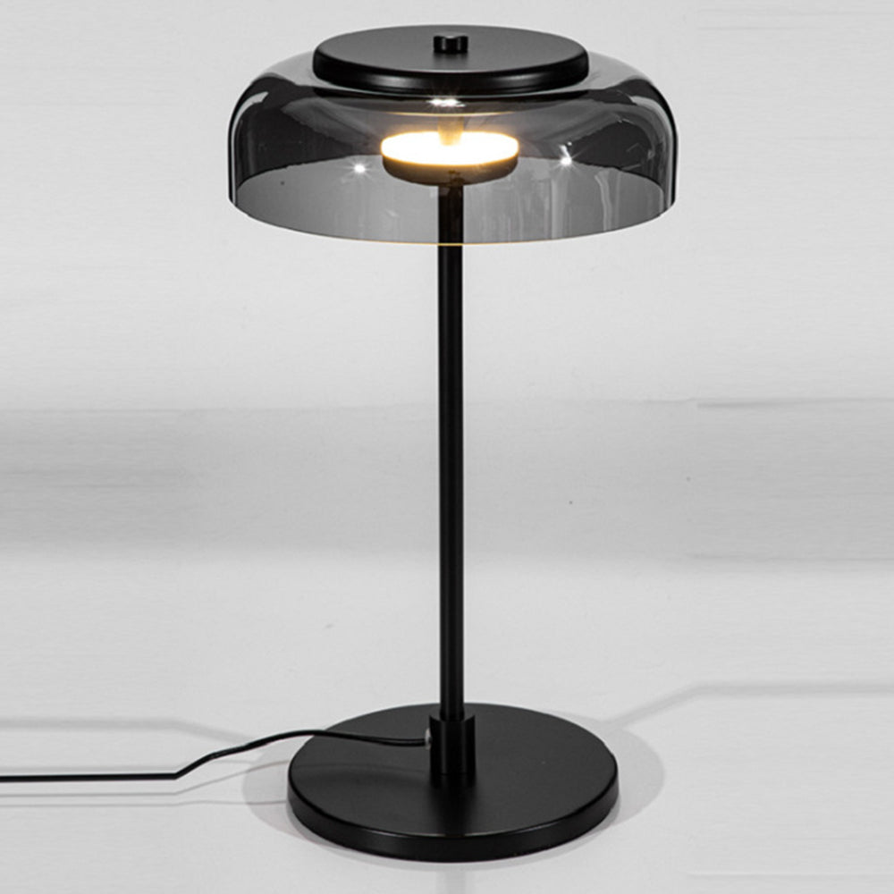 Sleek Nordic Glass Lamp | Modern Table Light for Nightstand