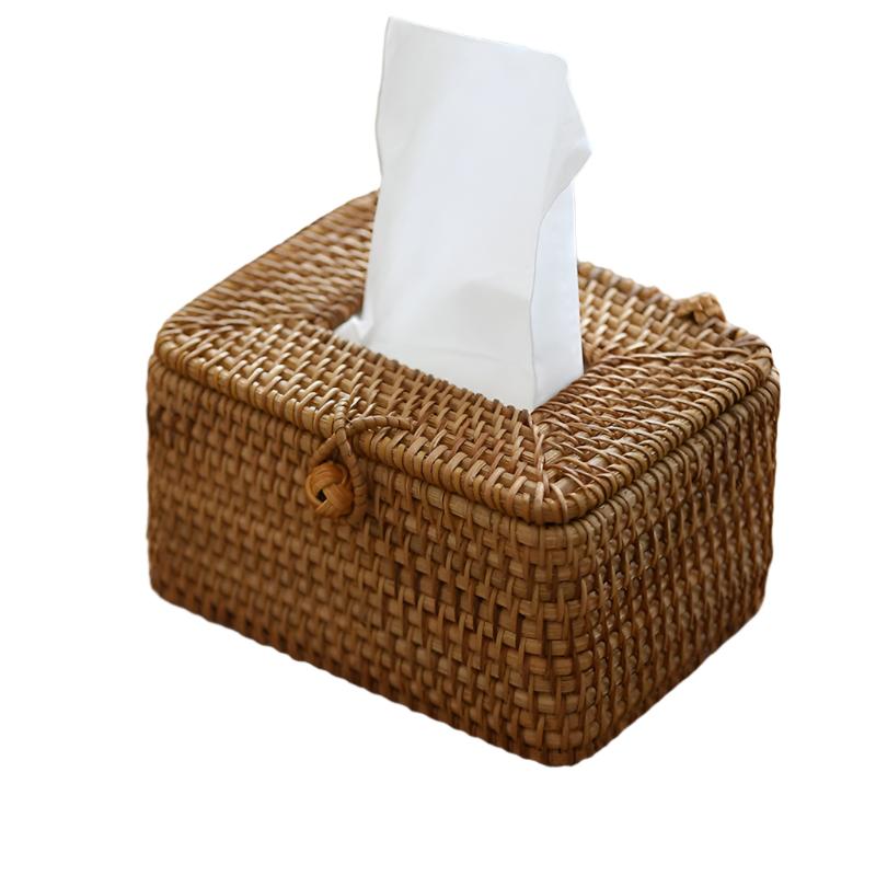 EcoWeave - Rattan Tissue Box | Handcrafted & Eco-Friendly Tissue Holder