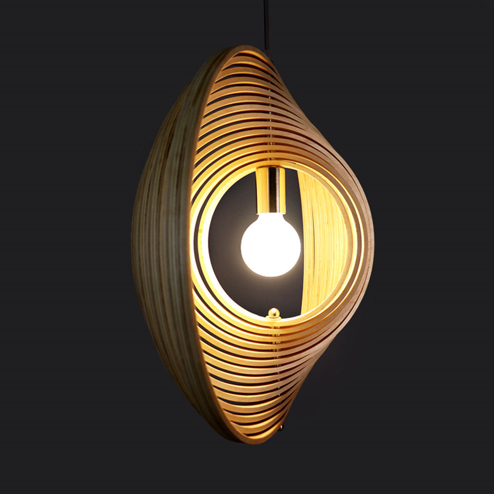 Handcrafted Wooden Pendant Lampshades | Japan Style LED Lighting