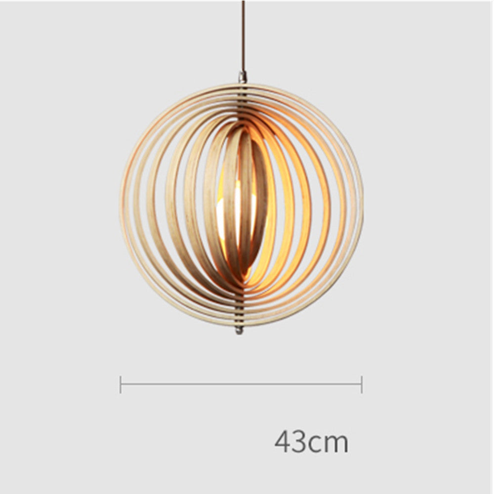 Handcrafted Wooden Pendant Lampshades | Japan Style LED Lighting