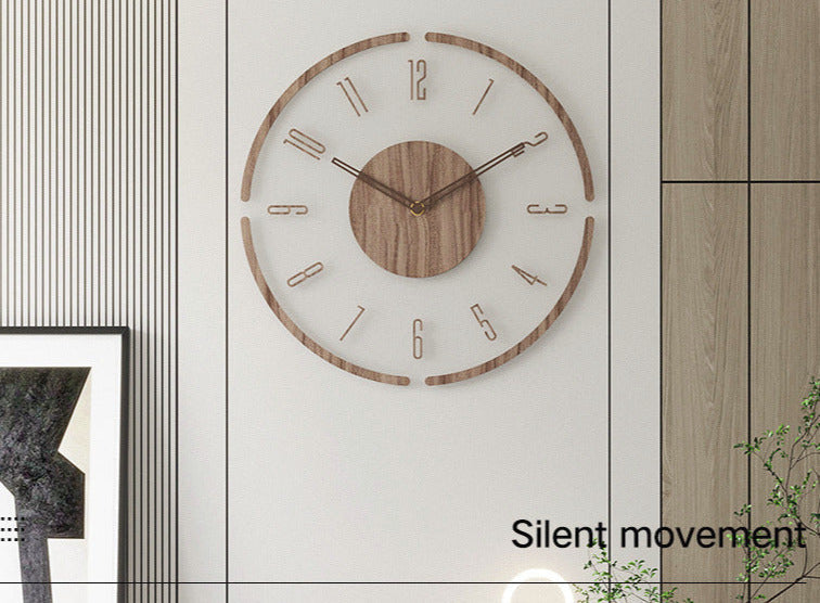 TimeWood - Nordic Stylish Solid Wood Wall Clock | Timeless design with natural elegance