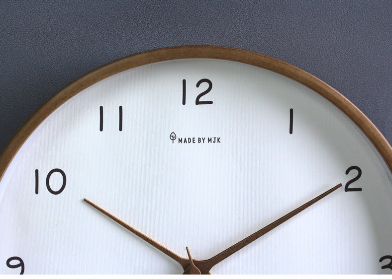 Simple - Analog Solid Wood Wall Clock for Home | Timeless and elegant design