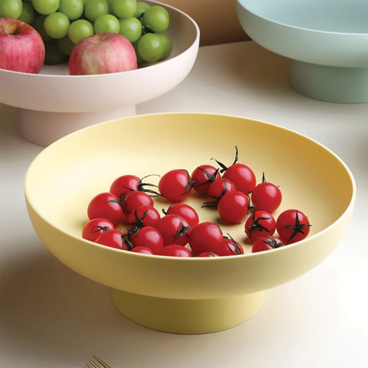 Round Fruit Collection Container | Stylish, Durable Storage for Fresh Produce