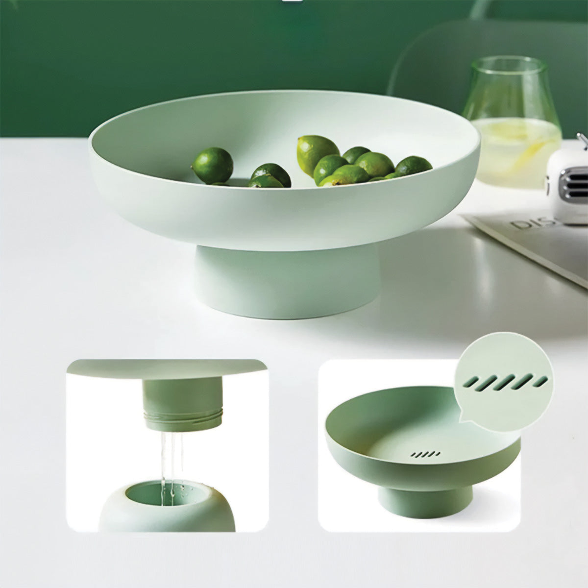 Round Fruit Collection Container | Stylish, Durable Storage for Fresh Produce