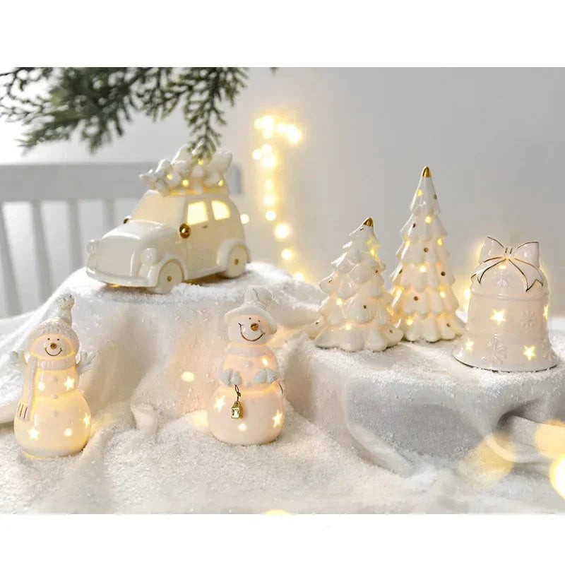 Snowman Glow - Ceramic Light-up Snowman