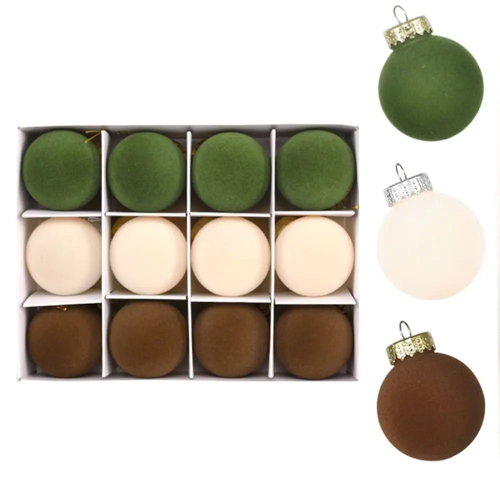 FestiveVelvet | Velvet Christmas Ball Ornaments