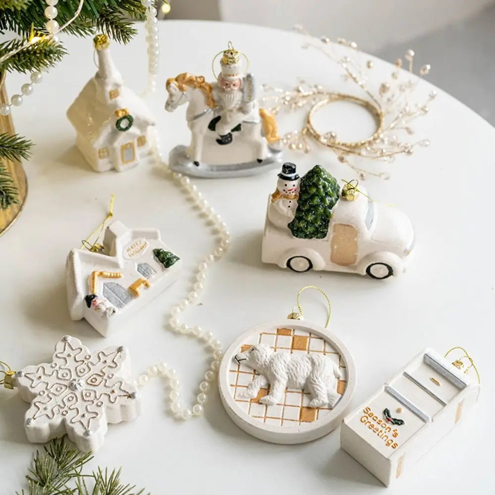 Snowman Haven - Snowman House Pendant