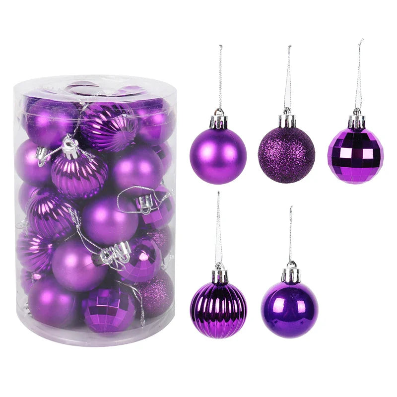 VibrantHoliday | Christmas Tree Bauble Ornament Set