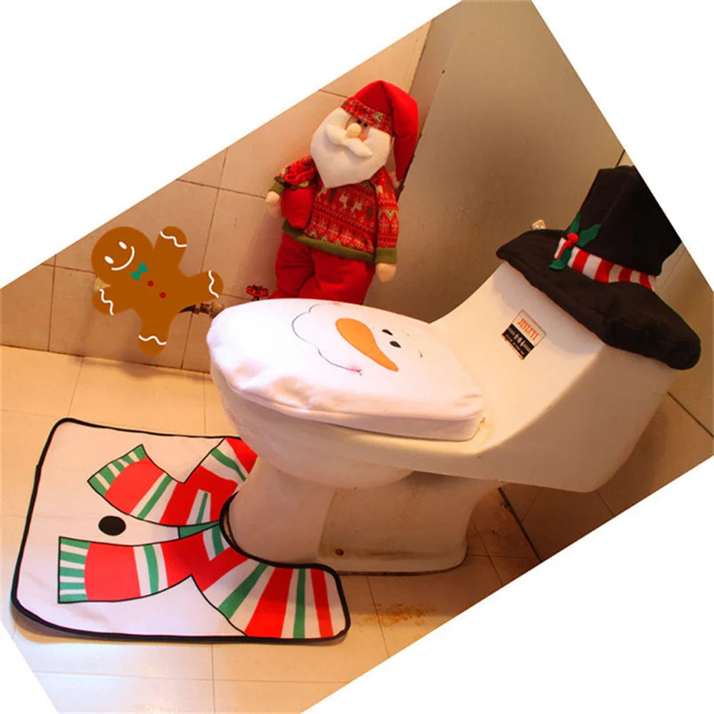 JollySanta | Toilet Seat Cover with Christmas Design