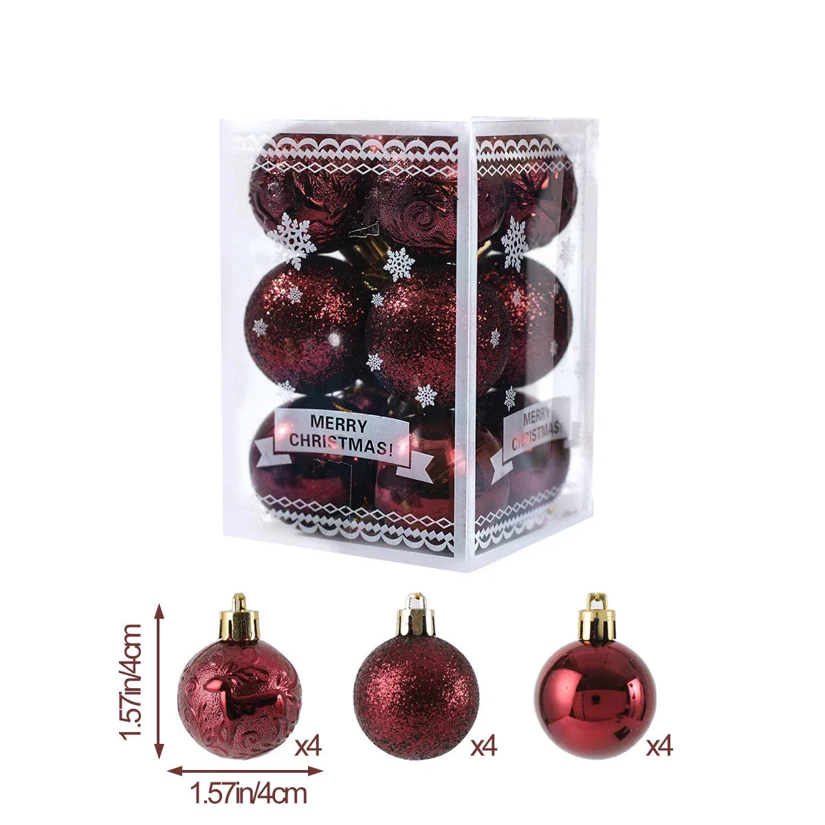 BrightChristmas | Elegant Christmas Tree Ball Ornaments