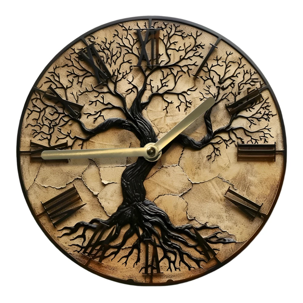 QuietRoots | Tree of Life Elegant Wall Clock