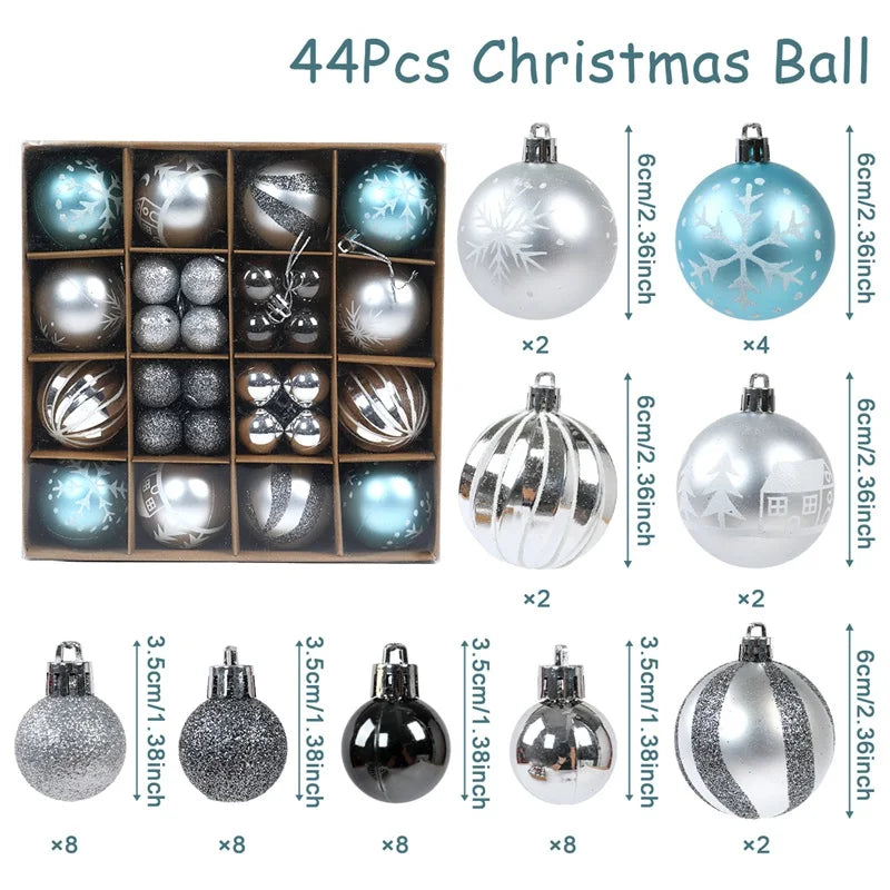 ShinyHoliday | Metallic Christmas Ball Ornaments