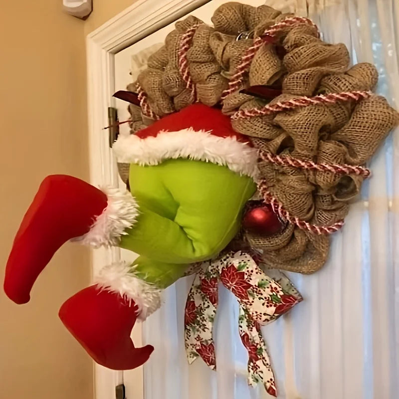 Elf Leg Wreath - Christmas Wreath with Elf Legs