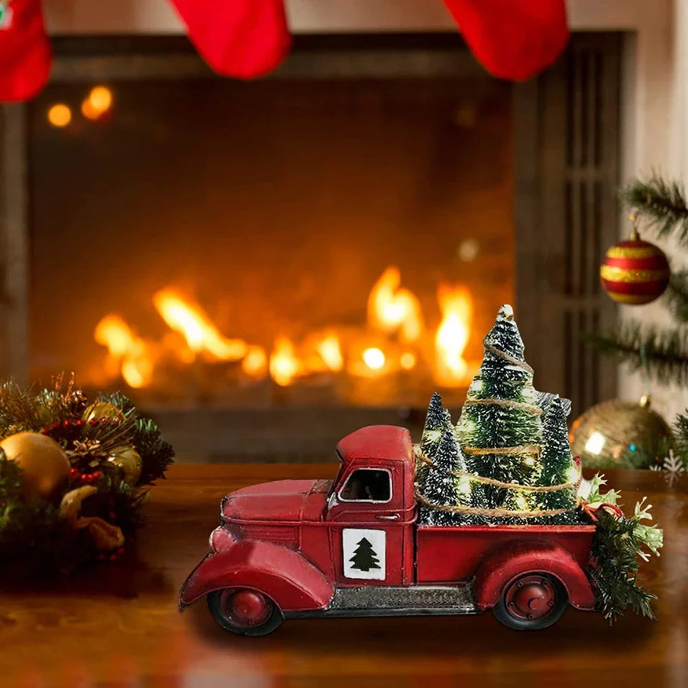 Retro - Holiday Ornament Red Truck