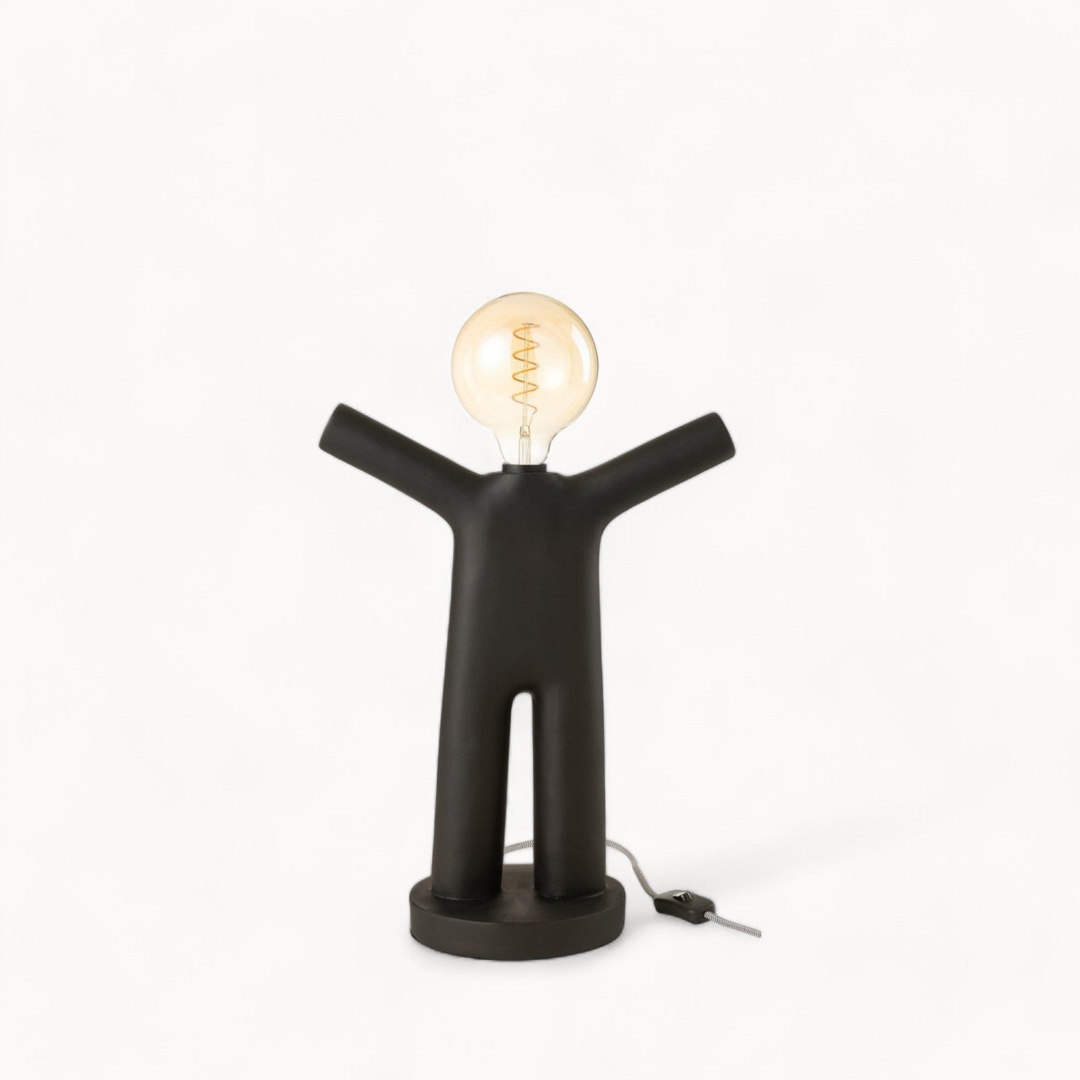 J-Line Little Maurice Lamp - Polyresin - black