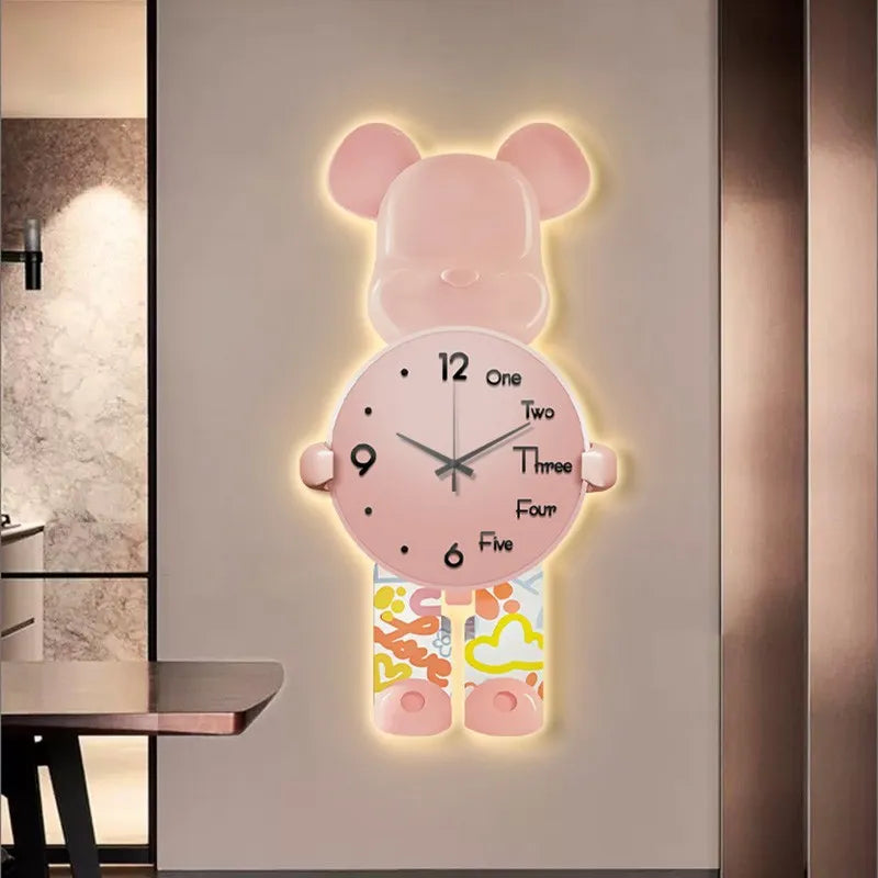 BearClock - Bright Cartoon Bear Bell