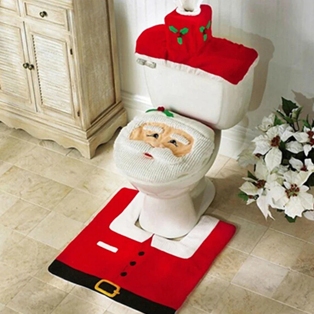 JollySanta | Toilet Seat Cover with Christmas Design