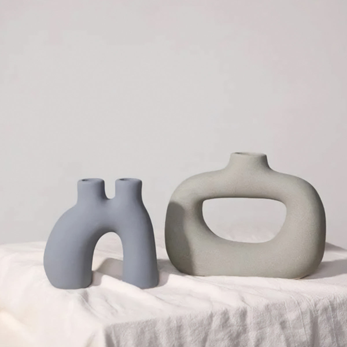 Frosted Ceramic Vases | Classic and Post-Modern Table Decorations