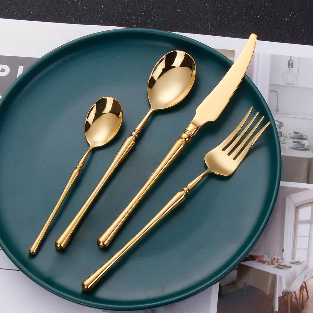 RegalMatte | Luxe Gold Matte Cutlery Set