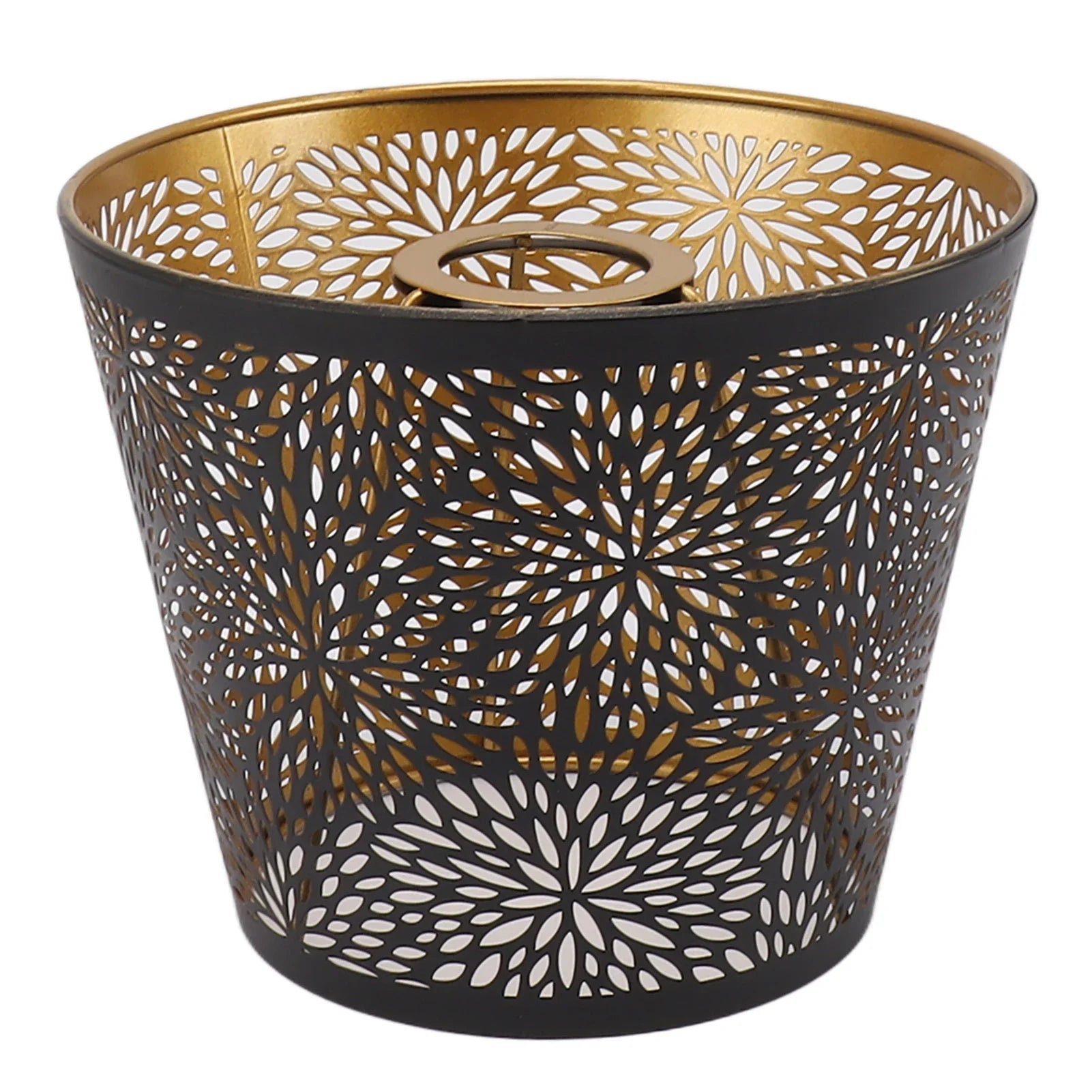 ForestGlow | Metal Lampshade with Gold Pattern