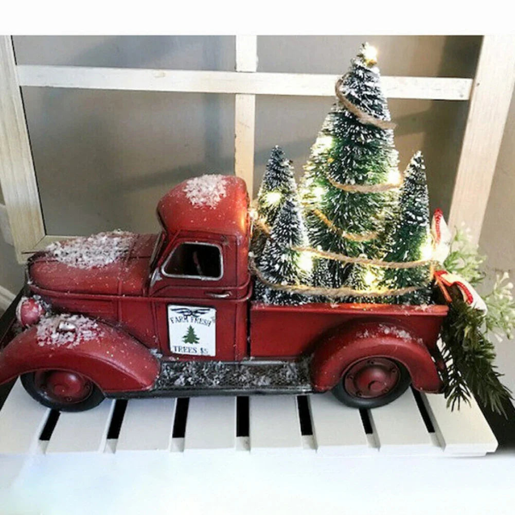 Retro - Holiday Ornament Red Truck