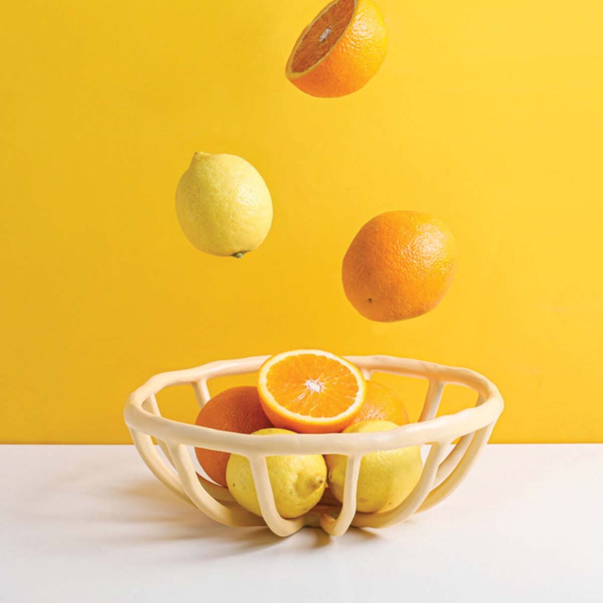 Resin Fruit Bowl, Sculpted