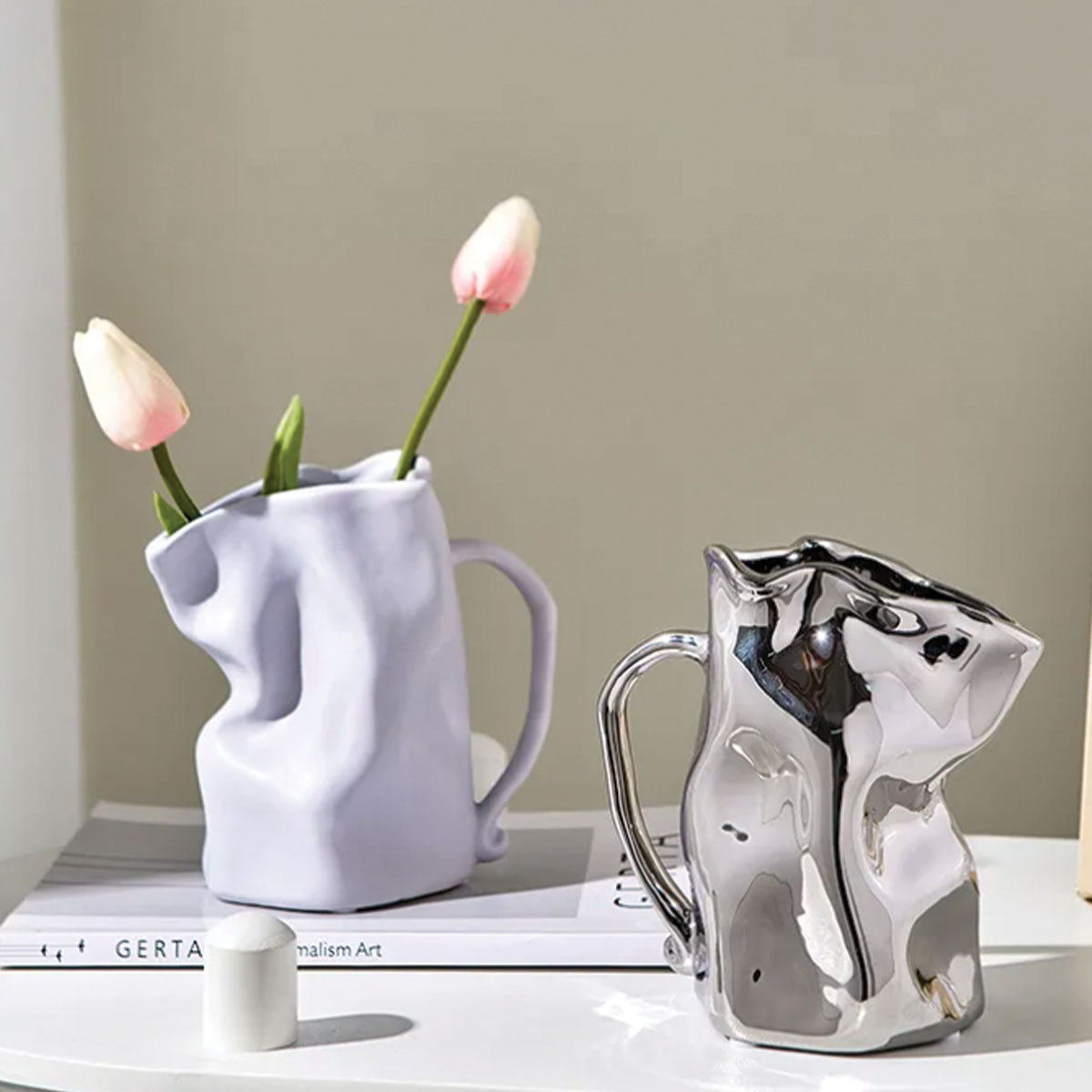 Folded Coffee Mug Vases | Unique Decorative Home Accents