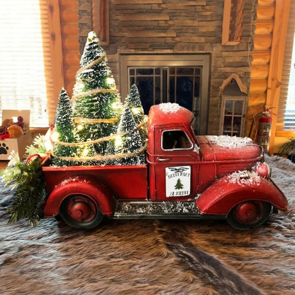 Retro - Holiday Ornament Red Truck