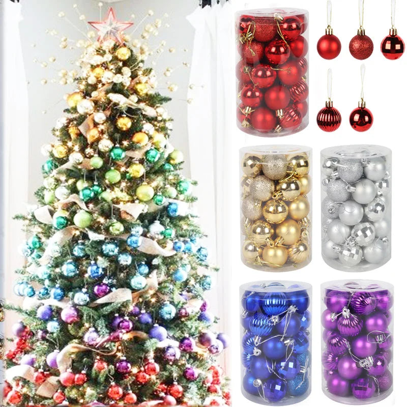 VibrantHoliday | Christmas Tree Bauble Ornament Set