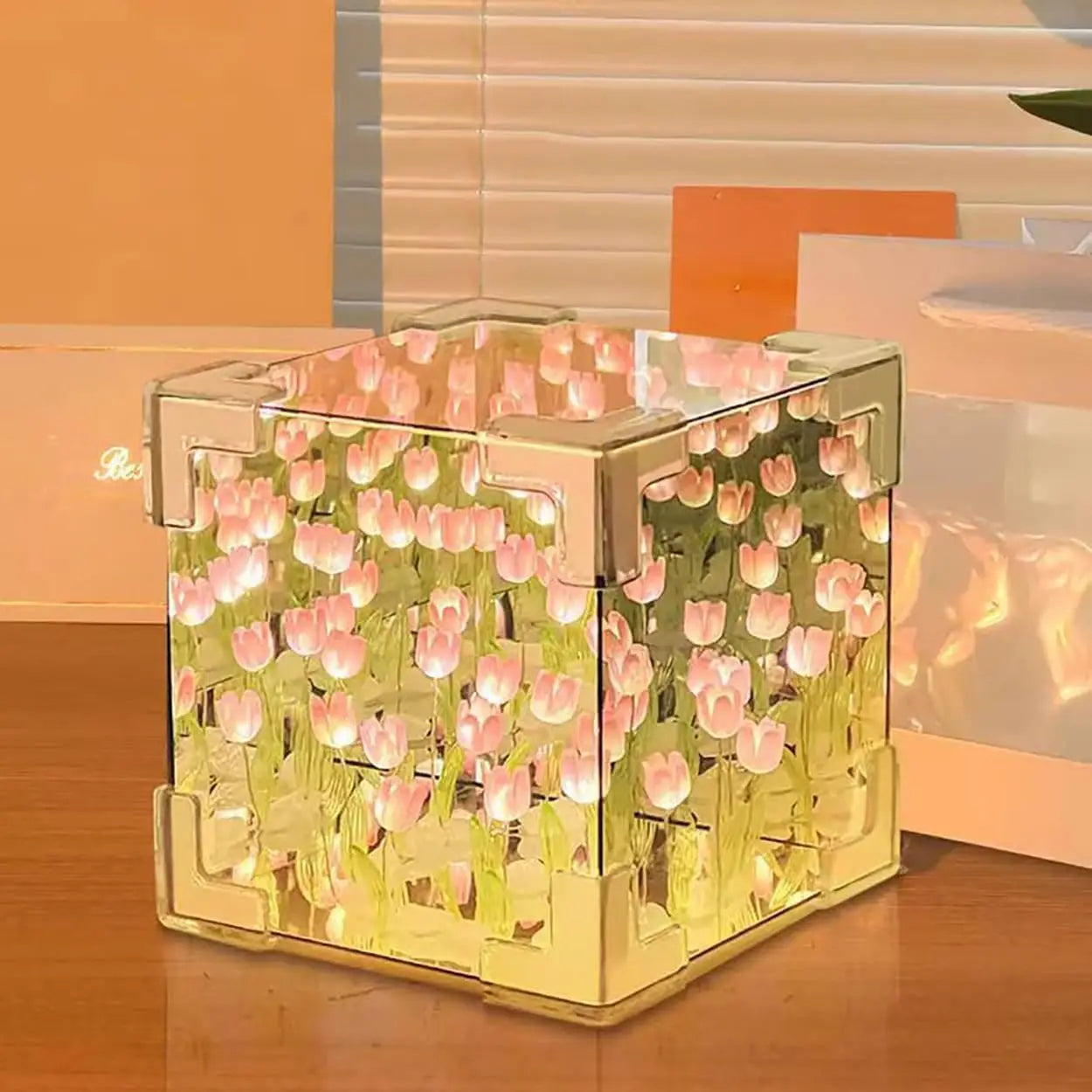 TulipGarden | DIY Mirror Cube Lamp