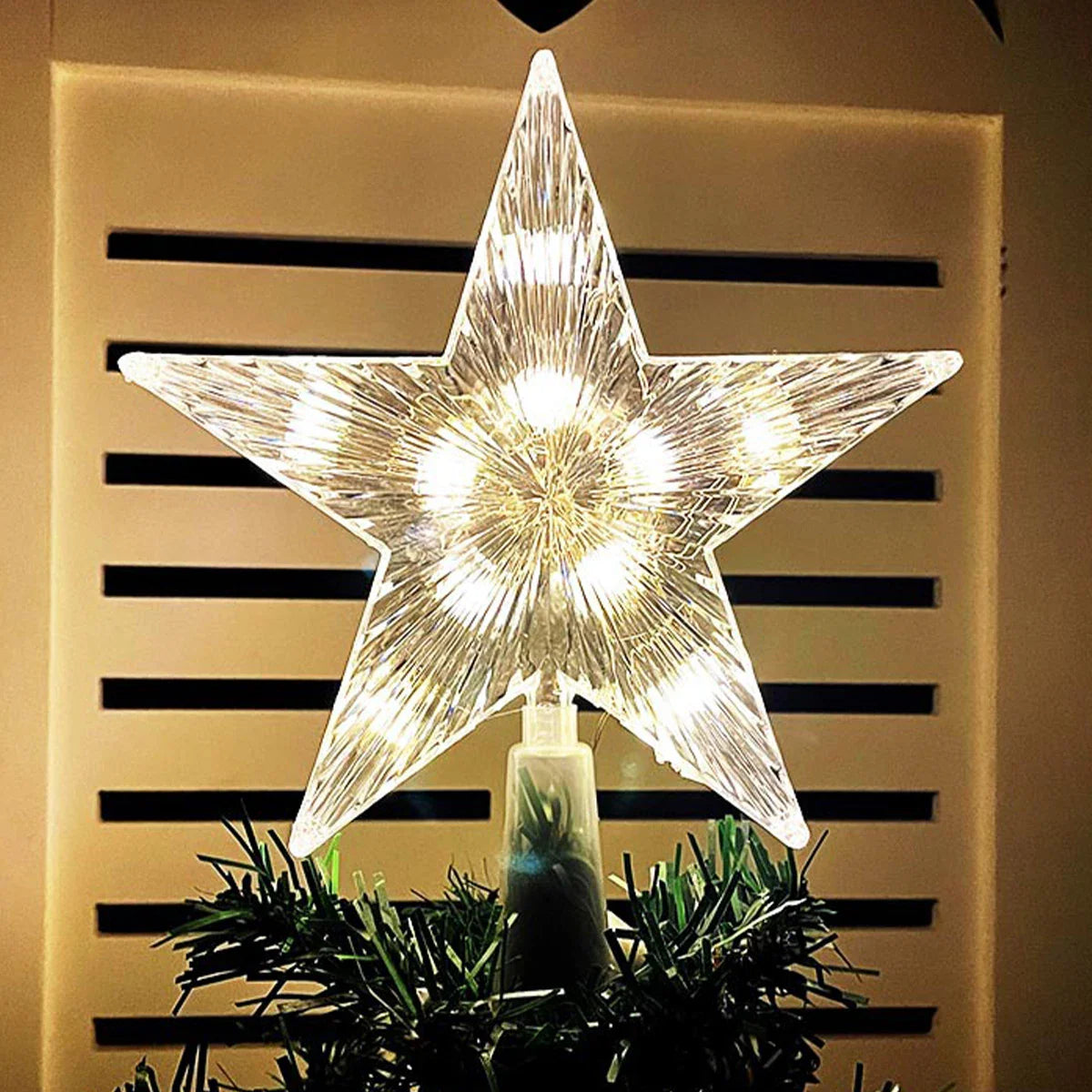 Starlit - Illuminated star for the top of the Christmas tree