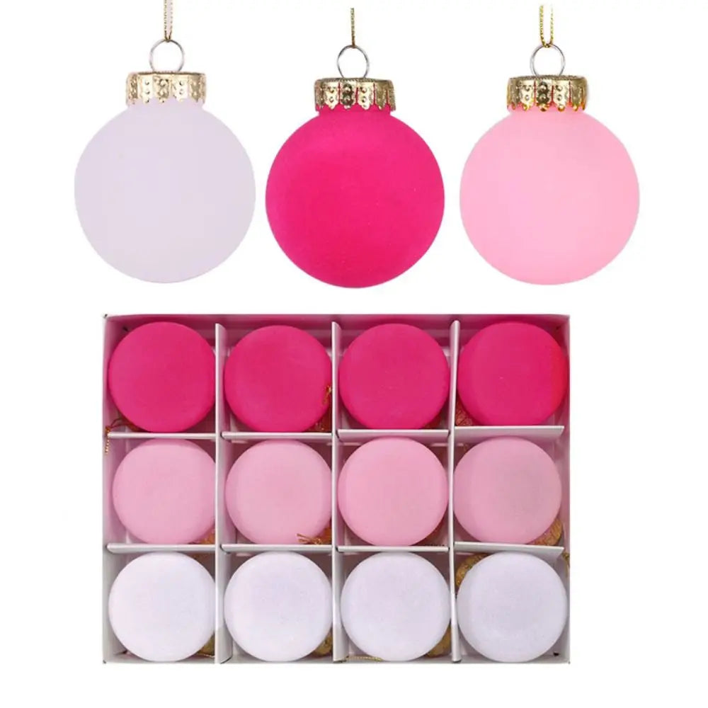 FestiveVelvet | Velvet Christmas Ball Ornaments