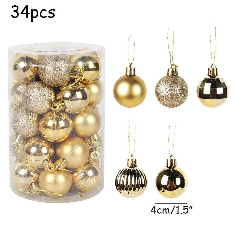 VibrantHoliday | Christmas Tree Bauble Ornament Set