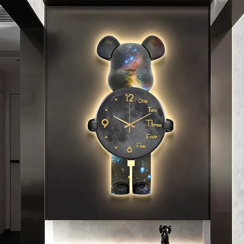 BearClock - Bright Cartoon Bear Bell