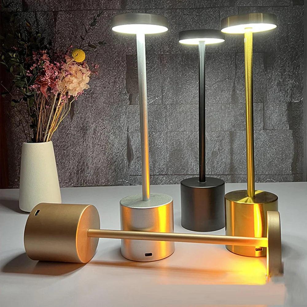 LoraGlow Desk Lamp | Metal, LED, Dimmable, USB Rechargeable