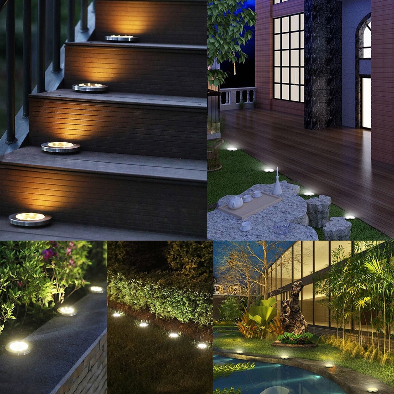 LED Solar Garden Lights | Deluxe Waterproof Outdoor Lighting