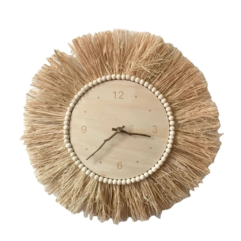 WheatWhirl - Straw Time Wall Clock