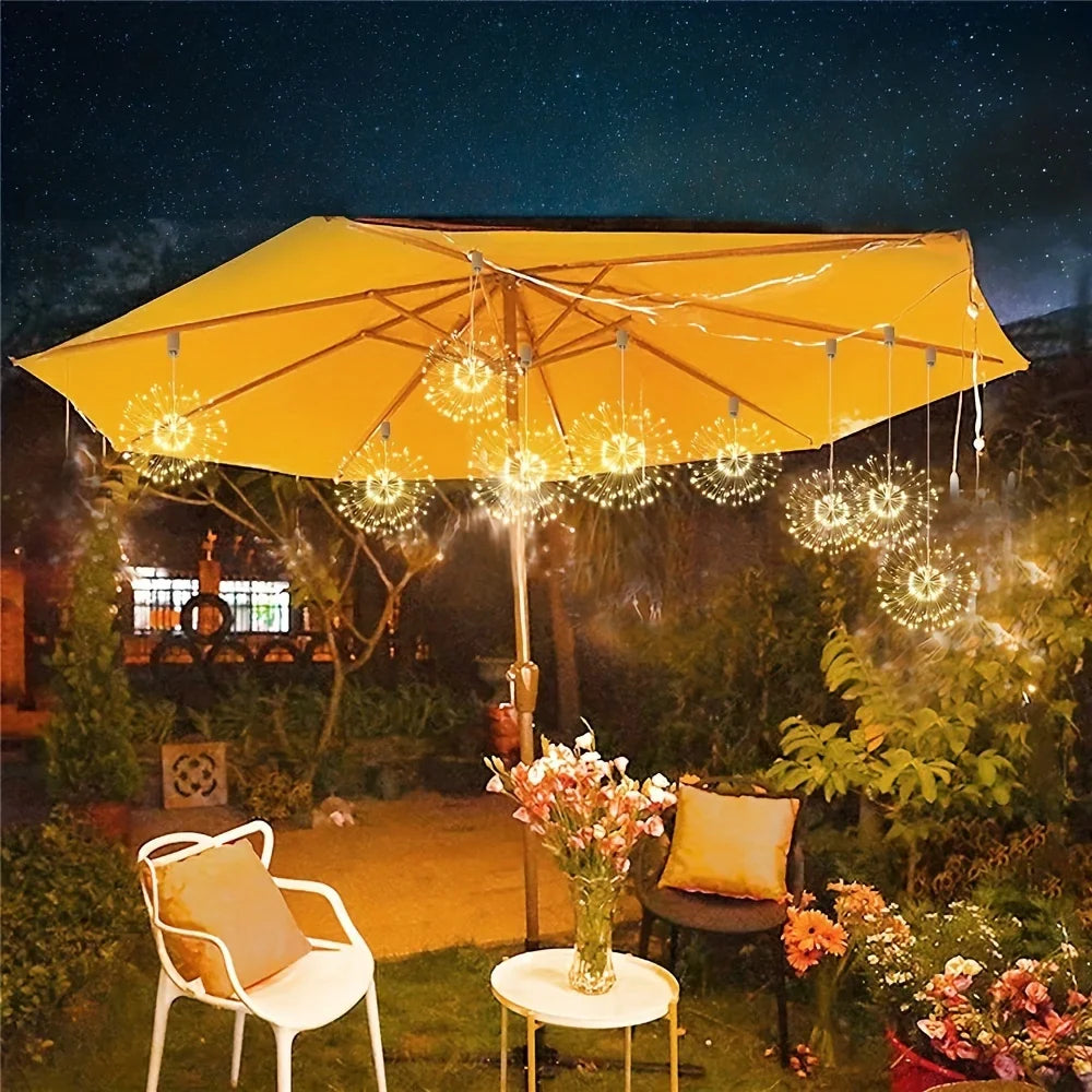 NebulaGlow - Hanging Solar Firework Lamp