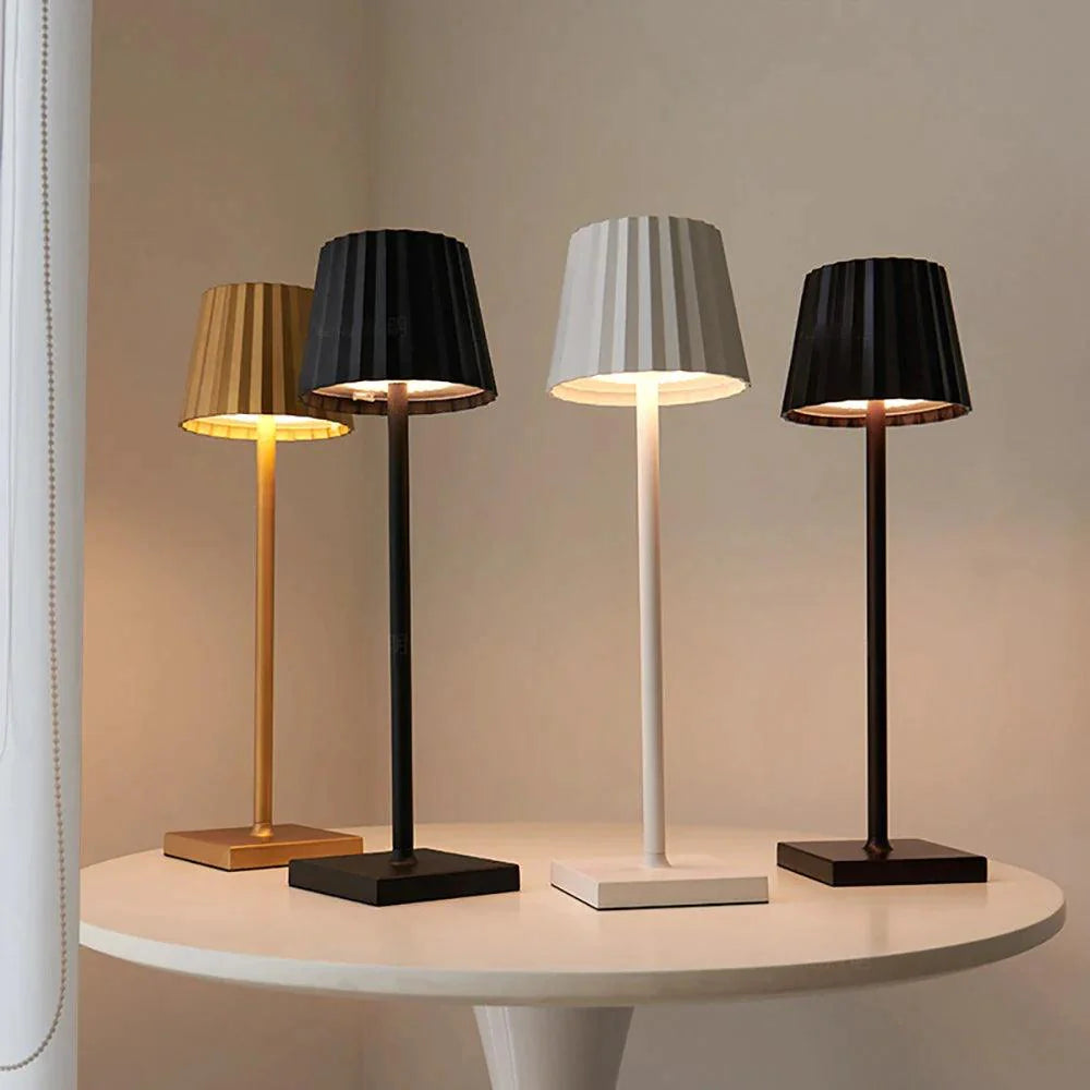 Wireless LED Table Lamp | USB Charging, Dimmable & Aluminum Alloy