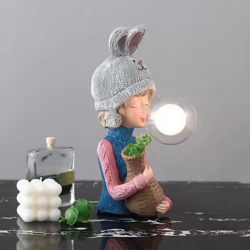 HatDiva - Hat Girl Table Lamps