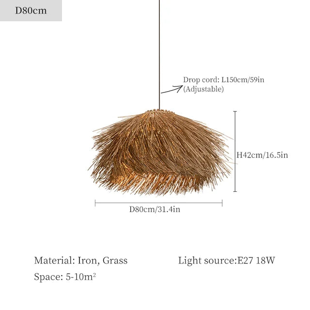 BroomGlow - Grass Pendant Light