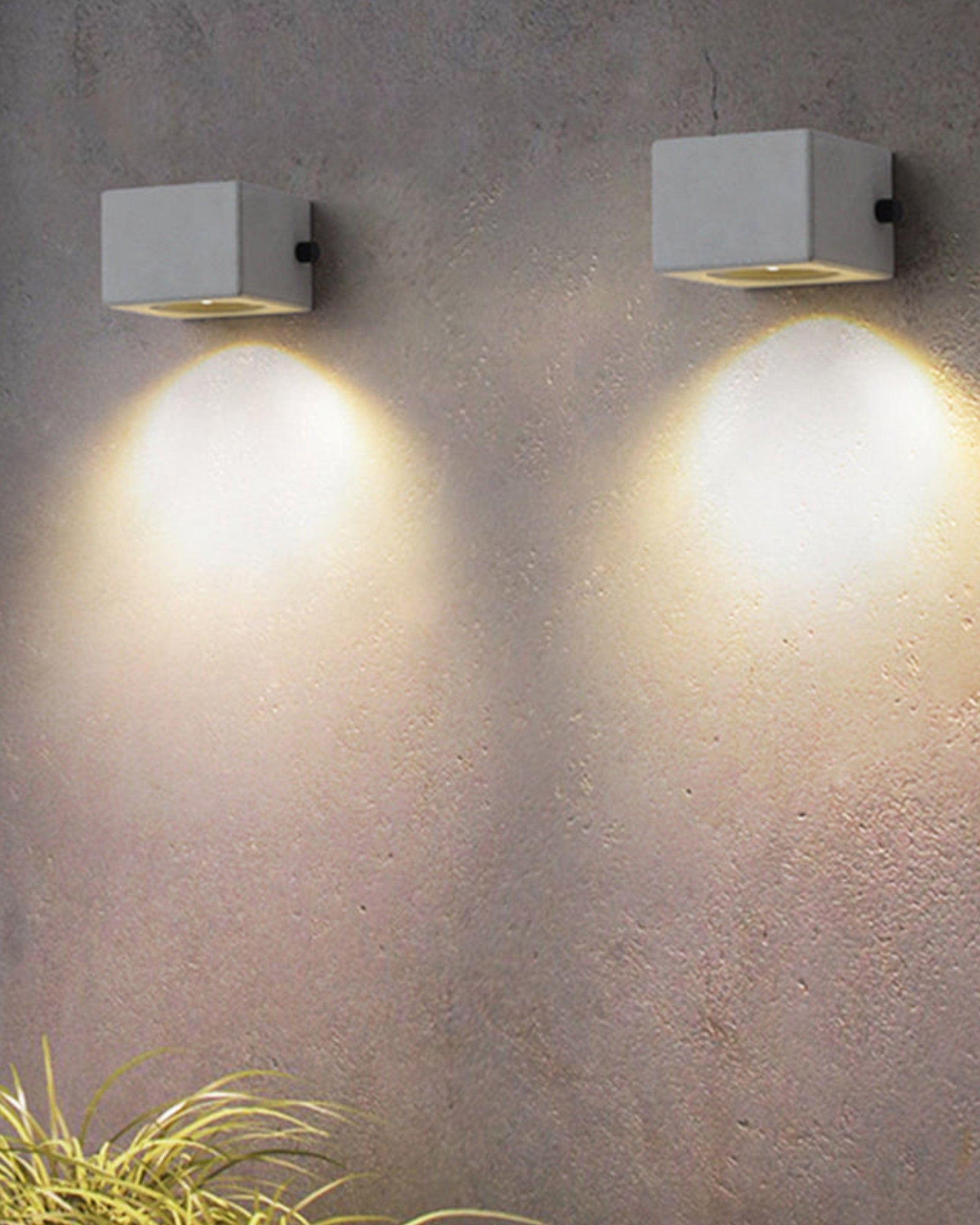 Glow Cement - Modern Orr Style - White Cement & Acrylic - Indoor & Outdoor - LED, IP54