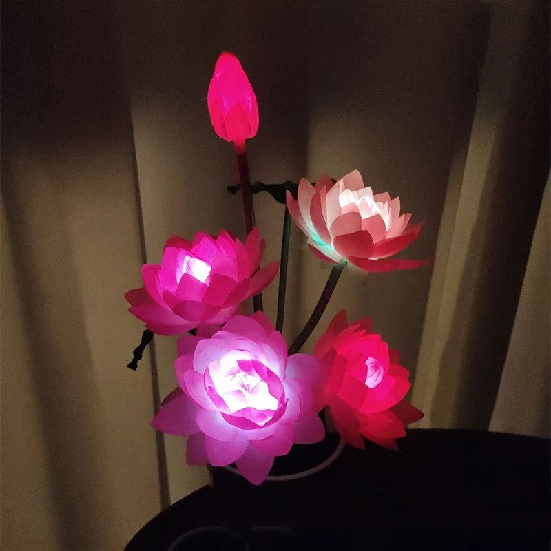 SolarGarden - Lotus Flower Lamp