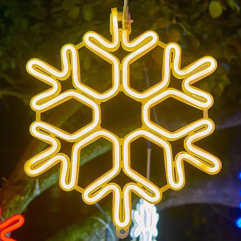 Winter Star - Sparkling Snowflake LED Lights