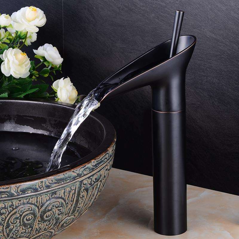 Antique Waterfall Bathroom Sink Faucet | Classic Elegance, Modern Comfort