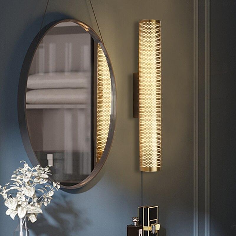 Luxurious Golden Wall Lights | LED Art Deco Style